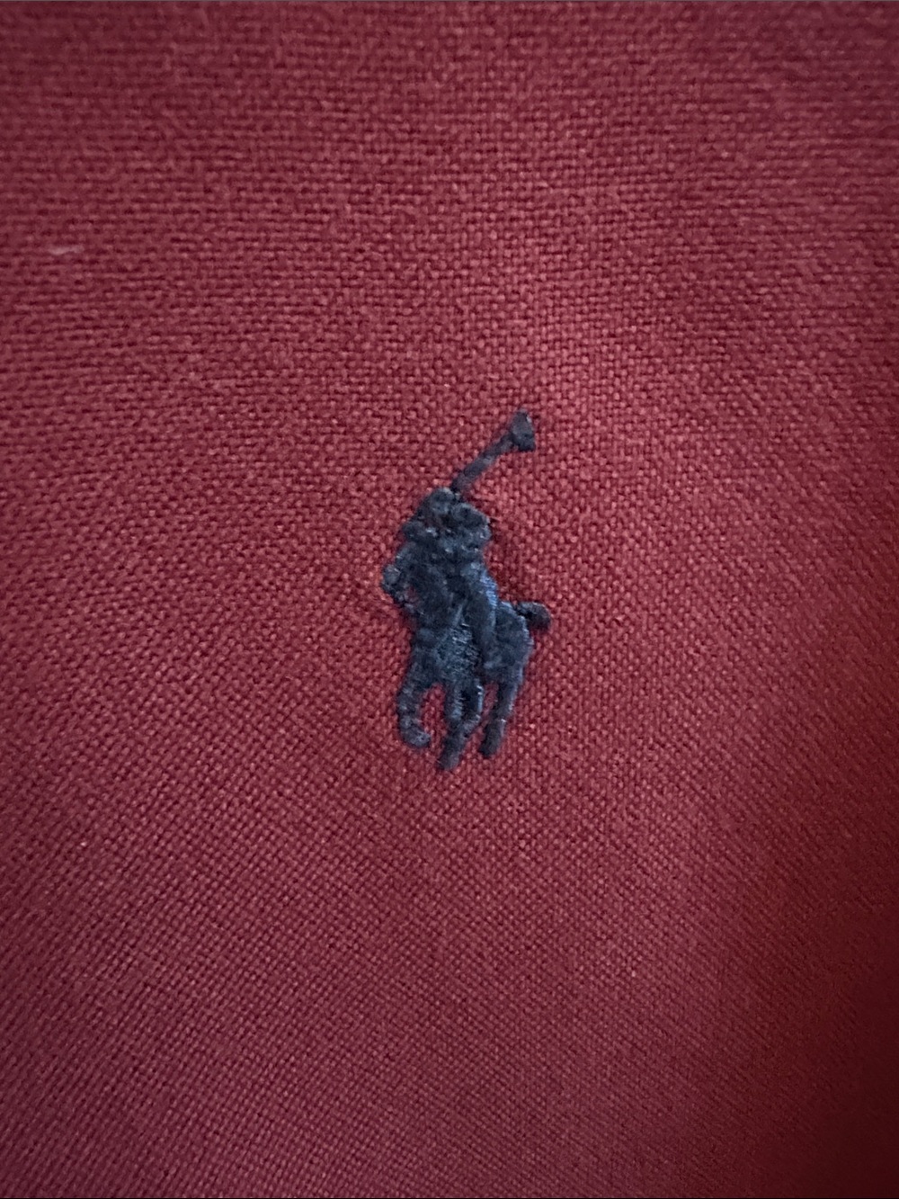 Ralph Lauren Men’s Long-Sleeve Wine Button-Down Shirt - Picture 4 of 4